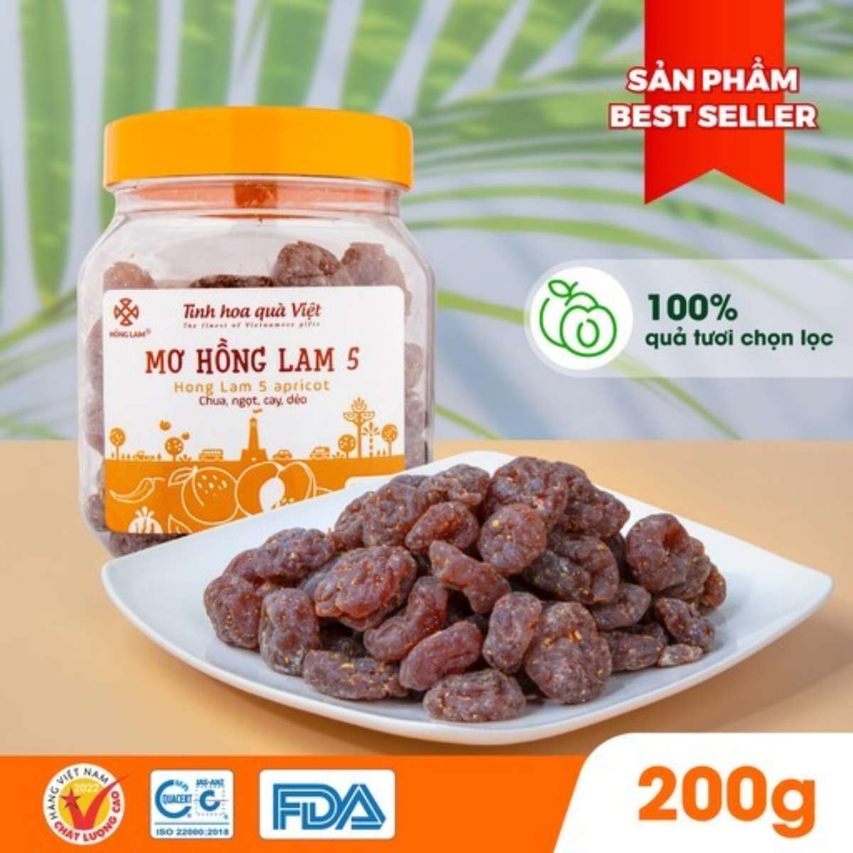 HL 5 mơ sấy dẻo chua cay 200g